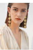 Retro circle earrings temperament personality trendy ear ring wild ring exaggerated tassel earrings