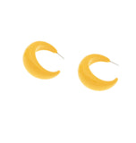 Temperament retro exaggerated acrylic earrings C-shaped semicircle personalized earrings earrings fashion all-match earrings