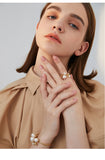 Open imitation pearl index finger ring hipster simple ring jewelry finger ring