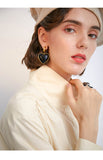 Love stud earrings trendy personality earrings simple and compact peach heart earrings