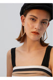 Square earrings exaggerated earrings personality trendy simple and cold style earrings