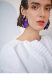 Exaggerated open circle type big ear ring ring air earrings