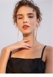 Tassel earrings long sexy temperament simple and versatile trendy earrings