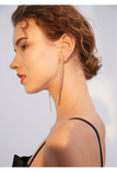 Tassel earrings long sexy temperament simple and versatile trendy earrings