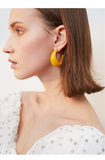 Temperament retro exaggerated acrylic earrings C-shaped semicircle personalized earrings earrings fashion all-match earrings