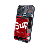 Suitable for iPhone14 luminous phone case new iPhone13 phone case 11pro incoming call flash glass xsmax tide