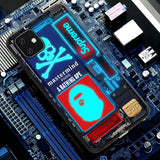 Suitable for iPhone14 luminous phone case new iPhone13 phone case 11pro incoming call flash glass xsmax tide